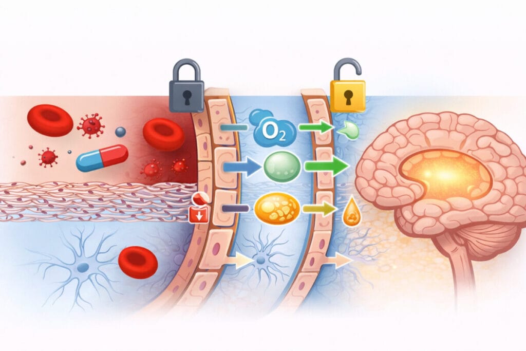 혈액뇌장벽 구조도